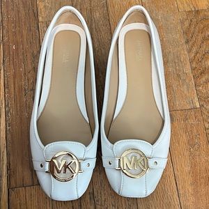 White Michael Kors Flats